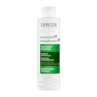 Vichy Dercos ANTI-DANDRUFF Itch Relief Shampoo, 200ML. For Oily, Greasy Or Dry Hair. Itchy Scalp Shampoo For Men & Women With Salicylic Acid. Helps treat Seborrheic Dermatitis & Atopic Dermatitis