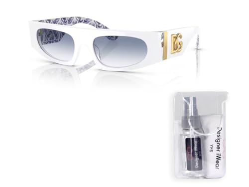 Dolce & Gabbana DG4411 Rectangular Sunglasses for Women + BUNDLE With Designer iWear Eyewear Kit2