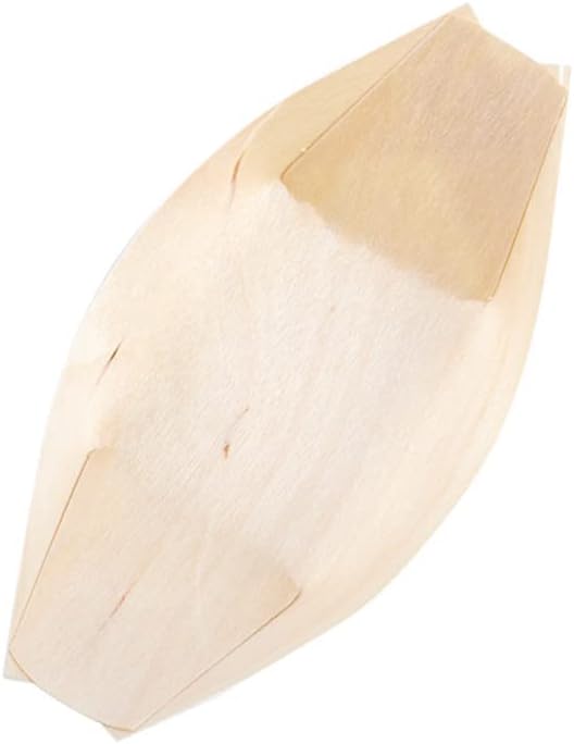 Miniatura 3 de 100 cubiertos de madera para sushi, barcos de madera, platos para sushi, recipiente de comida para barco de sushi, cuenco de madera adecuado para