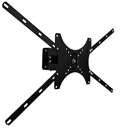 Kit Suporte de Tv Bi Articulado 28 a 55 pol com Suporte de Receptor