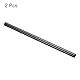 QUARKZMAN 2 Stück Kohlefaserrohr 6 x 8 x 170mm glänzende Oberfläche Stab 3K Rollgewickeltes reines Kohlefaser-Rundrohr für RC-Flugzeug Multicopter Quadcopter