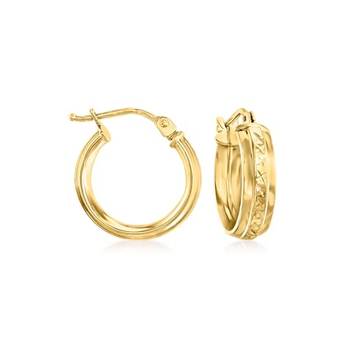 Pure Collection by Ross-Simons Italian 14kt Yellow Gold Huggie Hoop Earrings