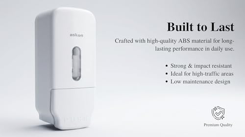 Image of Askon Liquid Soap Dispenser, Hand Wash Dispenser, 500 ml Capacity, Sanitizer Dispenser, Bathroom Dispenser