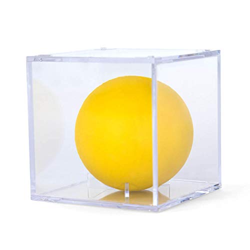 ChalkTalkSPORTS Square Acrylic Display Case | Girls Lacrosse Ball Holder | 3-Pack