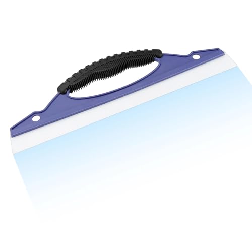 LINTRA Raclette Vitre Silicone, 31 cm de Long Raclette Vitre Voiture, Raclettes en Silicone pour Vitres, avec Manche en Caoutchouc, pour Vitres et Portes en...