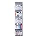 Über der Tür Organizer Aufbewahrung für Schrank mit 5 Taschen Organizer für Schlafzimmer Badezimmer grau Pulloverschublade Klar (Gray, One Size)