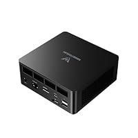 MINIS FORUM UM690L Slim Mini PC, AMD Ryzen 9 6900HX 8-Core-Prozessor bis zu 4,9 GHz mit AMD Radeon 680M, 16 GB LPDDR5(On Board, bis zu 6400MT/s)/512GB SSD, HDMI/USB4/DP, USB 3.2 x 2, WiFi 6E, BT5.2 – Ansicht 1