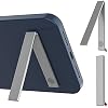 PunkCase FlickStick 2.0 Universal Cell Phone Kickstand for All Mobile Phones & Cases with Flat Backs, One Finger Operation, Sleek & Non-Obtrusive Metal Design with Secure Magnetic Closure [Silver]