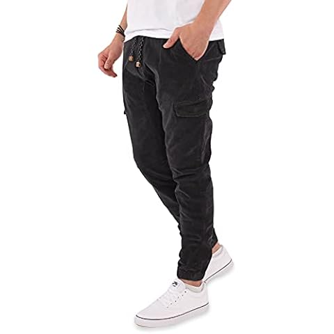 Indicode Herren Cord Hose Cargohose Sydney Baumwolle Cordhose Chino Jogger Cover