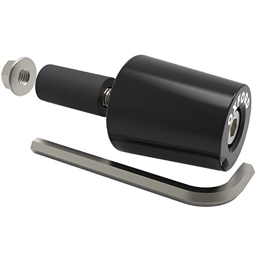 Oxford Motorcycle Bar Ends 3 Black for 22mm Handlebar OX599
