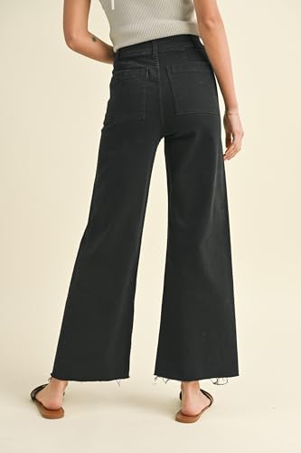 Miou Muse - Straight Wide Leg Denim Pants - MMP6232