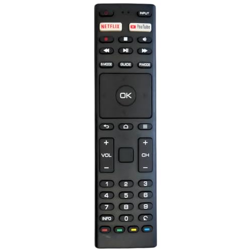 Image of BLACKSHEEP Remote Compatible with Marq TV Compatible for Your LED /LCD Smart TV | No Setup Required | Ntflix & YTube Hotkeys | Strong IR Signal | Durable Replacement Remote Control (Pack of 1)