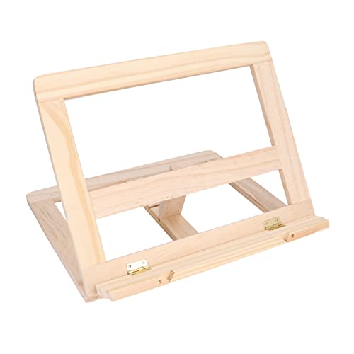 Holz-Leseständer Verstellbarer Faltbarer Multifunktionaler Schreibtisch-Buchhalter Holz-Buchständer Schreibtisch-Buchhalter Verstellbarer Buchhalter Faltbarer Buchhalter Display-Ständer für Tablet-Dok