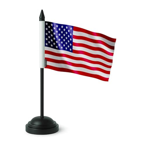 Drapeau de table États-Unis 14x21cm aux finitions précises