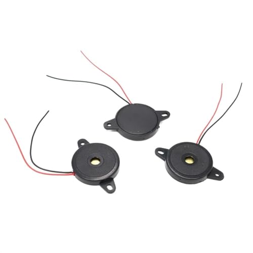 WUZDPRCJ 5PCS Enclosed Piezo Buzzer Element W/Wires Siren Ringing 22 x 4mm