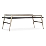 Hooker Furniture Chapman Wood Shou Sugi Ban Rectangle Cocktail Table in Black