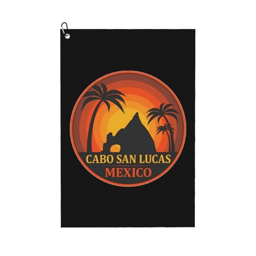 LAXQZJY Cabo San Lucas, Mexico Microfiber Golf Towel, 16x24