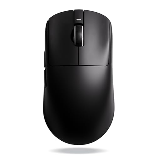 Souris de jeu sans fil ATK VXE Dragonfly série R1 – Ultra-légère (48–55 g), capteur PixArt PAW3395/3395 SE, DPI réglable jusqu’à 26 000 (R1 Pro, Noir)