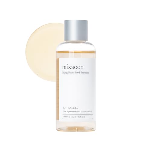 MIXSOON Mung Bean Seed Essence, Exfoliating Essence, Pore & Sebum Control, Moisturizing, for Dehydrated & Dull Skin, Blackheads & Acne Care, Korean Skin Care, for Sensitive to All Skin Type