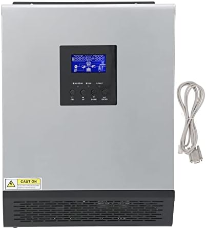 Diydeg 2400W Off Grid Solar Inverter Charger, 24V DC to 120V AC Pure Sine Inverter Charger Built in Solar Charge Controller, All in One Solar Power Inverter for Solar Power