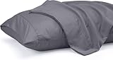 Utopia Bedding Queen Pillow Cases - 2 Pack - Envelope Closure - Soft Brushed Microfiber Fabric - Shrinkage and Fade Resistant Pillow Covers 20 X 30 Inches (Queen, Grey)