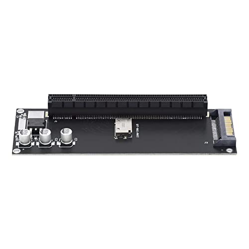 Xiwai Oculink SFF-8612 SFF-8611 to PCIE PCI-Express 16x 4X Adapter with SATA Power Port for Mainboard Graphics Card