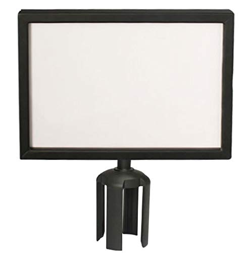 Pizarra informativa A4/A3 horizontal para postes con correas, color Negro A3 Horizontal