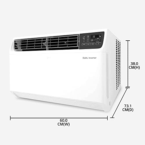 Image of LG 1.0 Ton 5 Star DUAL Inverter Wi-Fi Window AC (Copper, Convertible 4-in-1 cooling, PW-Q12WUZA, HD Filter, White)