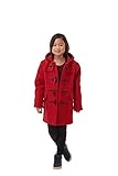 Montgomery Original Kids Classic Duffle Coat (Toggle Coat) (14-16, Red)