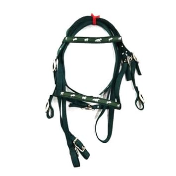 Horse Bridle, Harness, Durable for Horse (Black)