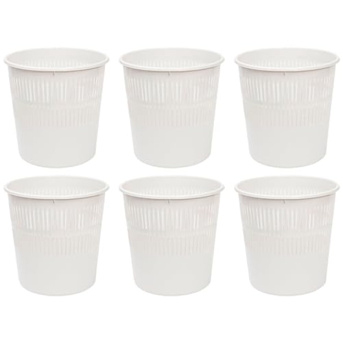 Acan Tradineur - Pack de 6 Papeleras de plástico con...