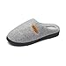 Chausson Femme Pantoufles Homme Hiver Slippers Coton Chaussures de Maison Gris 38-39