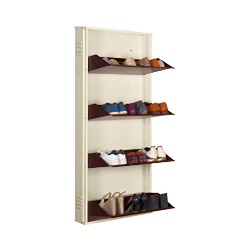 Image of Delite KOM 24 inch Powder Coated 4 Door Steel Shoe Rack