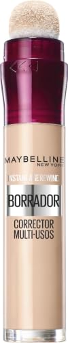 Maybelline New York Instant Anti-Age Corrector de Ojeras, 01 Light | Corrector Multiusos, Cobertura Modulable, Enriquecida con Bayas de Goji y Haloxyl, Acabado e Hidratado, Instant Anti-Age