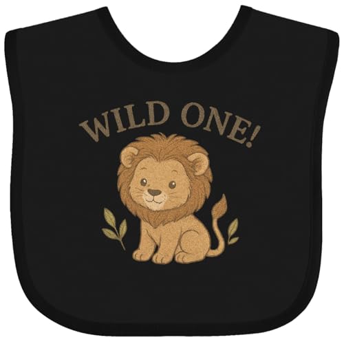 inktastic Wild 1 Lion Cute Kids Animal Baby Bib