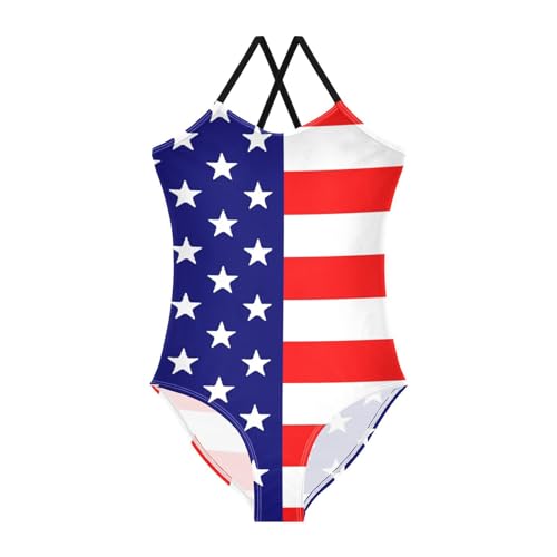 Girls One Piece Swimsuit Kid Beach Swimwear Cute Cross Shoulder Strap Bathing Suit