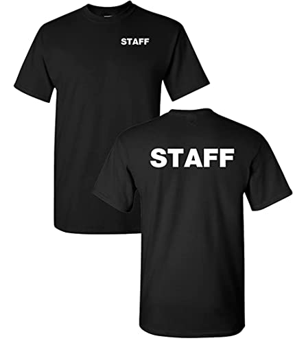 Southern Sisters Staff T-Shirt Event Uniform Short Sleeve Front and Back Print Black