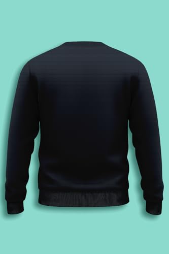 Image of Amazon Brand - Anarva Men's Cotton Sweatshirt | Regular Fit Winter Pullover for Men | Casual Crew Neck Full Sleeve Sweatshirt for Everyday & Outdoor Wear