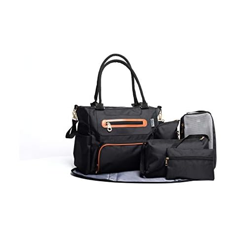 SoHo Grand Central Station Diaper Bag (Black) Cover
