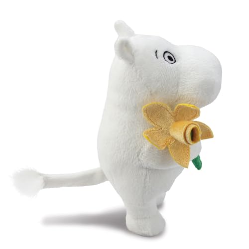 Aurora, 61555, Moomin Standing with Daffodil 6.5In, Soft Toy, White, 16 cm x 9 cm x 8 cm - Image 3