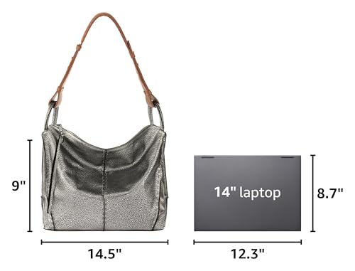 Image of The Sak Los Feliz Hobo Purse - Premium Large Leather Women's Handbag for Everyday & Travel - Durable Purse With Zipper Pocket