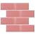Tenedos Pink Rose 3x6 Glass Subway Wall Tile for Kitchen Backsplash, Bathroom, Shower, Accent Walls & Pool (Box of 40 Tiles, Covers 5 Sq Ft)