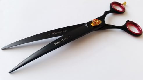 8" Professional Dog Grooming Scissor Pets Grooming Scissor Pets Hair Shear Curved+ Free Pouch
