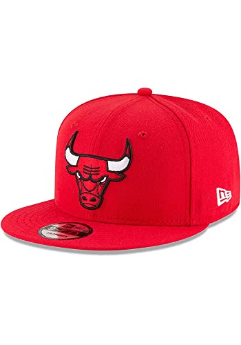 New Era NBA Men's 9Fifty Snapback Cap (Chicago Bulls, One Size, Red)