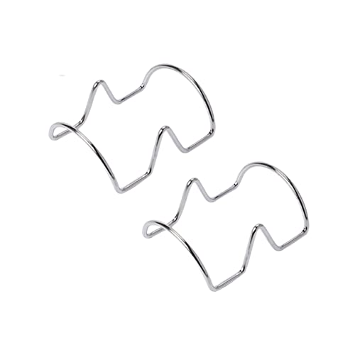 FUNOMOCYA 2 Pcs 2 Pizza Platter Stackable Tray Food Rack Creative Star Design Szczach Mieszaj?cych Patykw Food Storage Rack Pizza Tacos Taco Holder Taco Stand Pizza Rack Crepe Tacos Silver