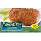 Kelloggs Morningstar Veggie Sausage Pattie, 1.33 Ounce - 104 per case.
