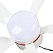 SPYMINNPOO Portable Ceiling Fan, Canopy Tents with LED Light DC 12V 16.5 Inches Removable Blades Camping Tent Fan for Outdoor Indoor Fishing