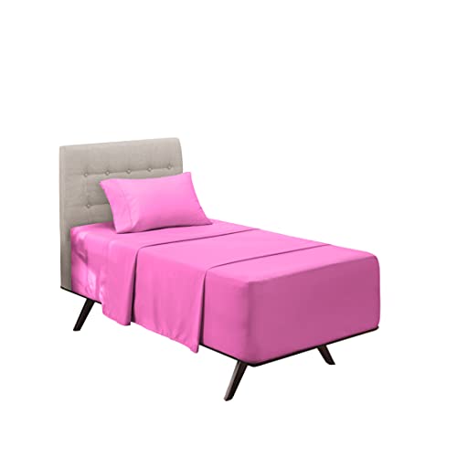 Image of Hearth & Harbor Extra Deep Pocket 3-Piece Bed Sheets Set - Super Deep Fitted Sheet 18 - 24 inces Depth, Fits High Profile Mattresses with Toppers, Twin, Radiant Orchid Purple (HH-214PC-T-rdntorcdprpl)