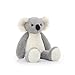 Apricot Lamb Toys Plush Gray Koala Stuffed Animal Soft Cuddly Perfect for Child (Gray Koala ，9 Inches)