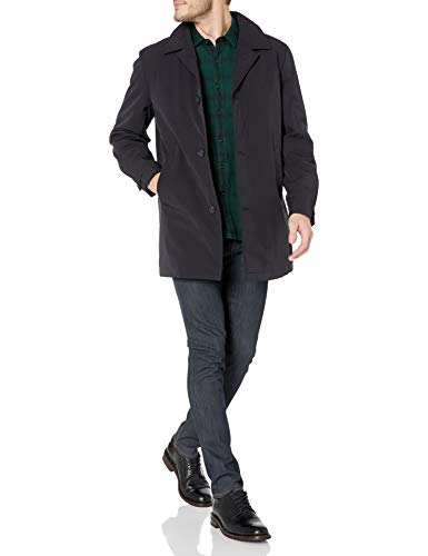 Calvin Klein Men's All Weather Jacket, Black Solid, 38 Regular